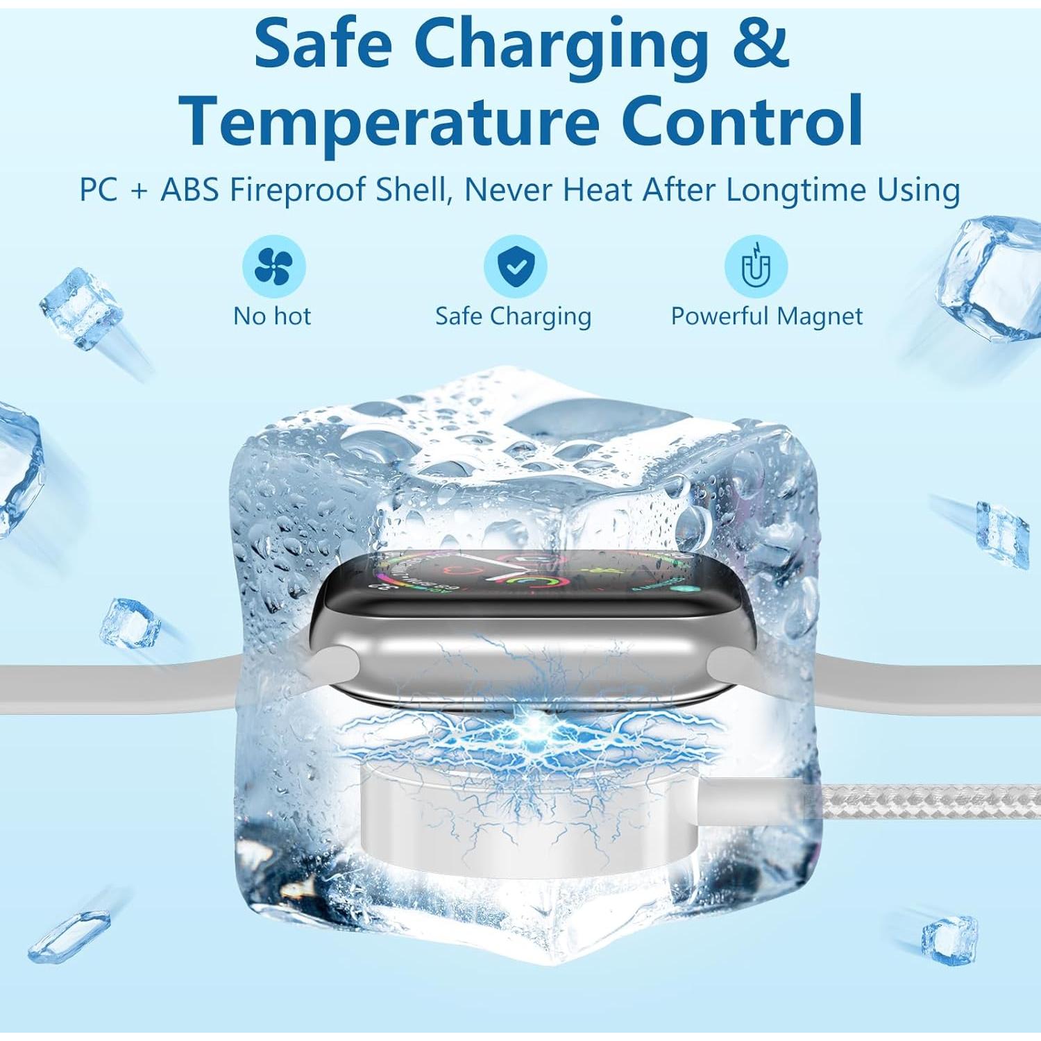 Cable de Carga Múltiple Amasuki 2Pack USB-C iWatch 4 en 1