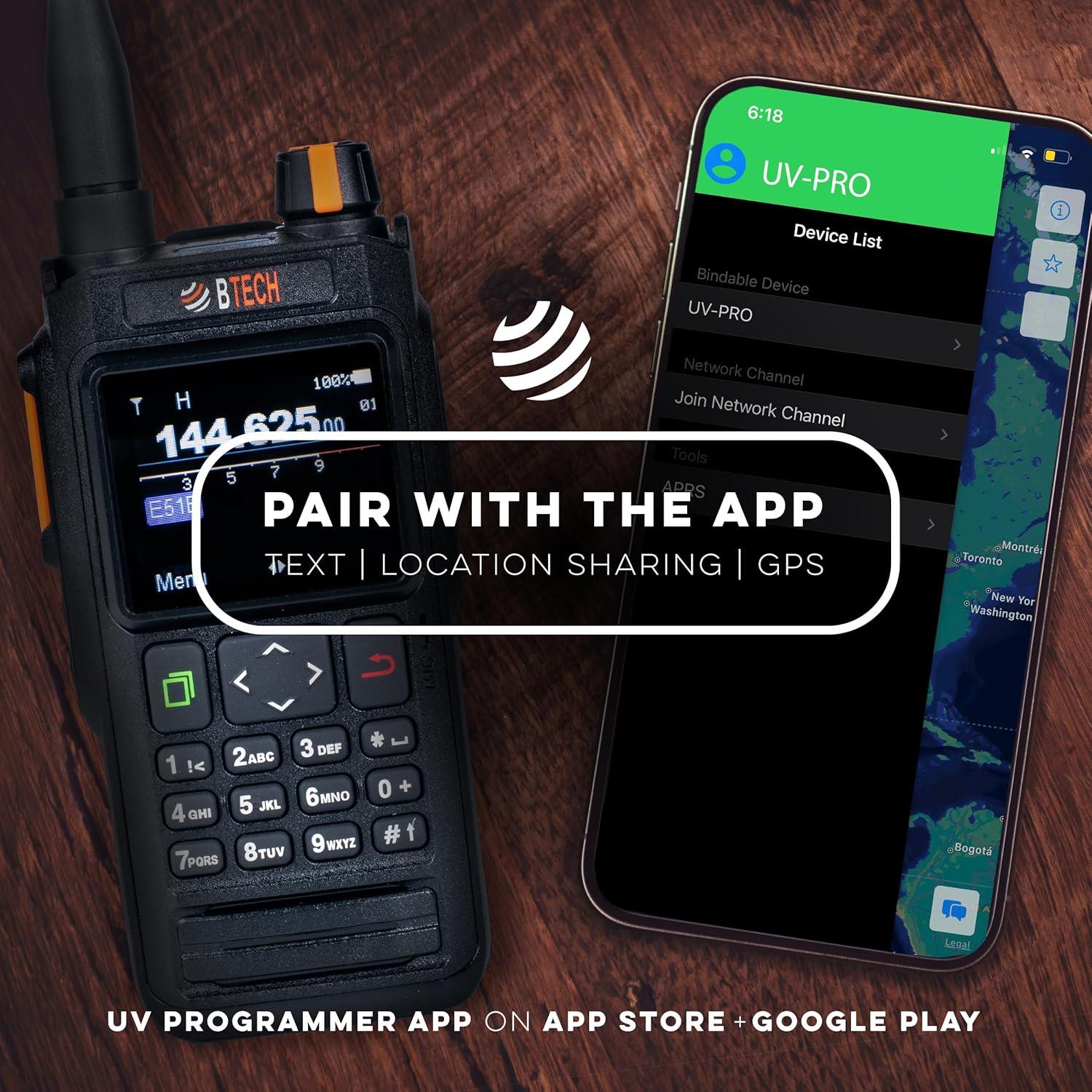 Radio Bidireccional BTECH UV-PRO VHF/UHF IP67 Bluetooth GPS