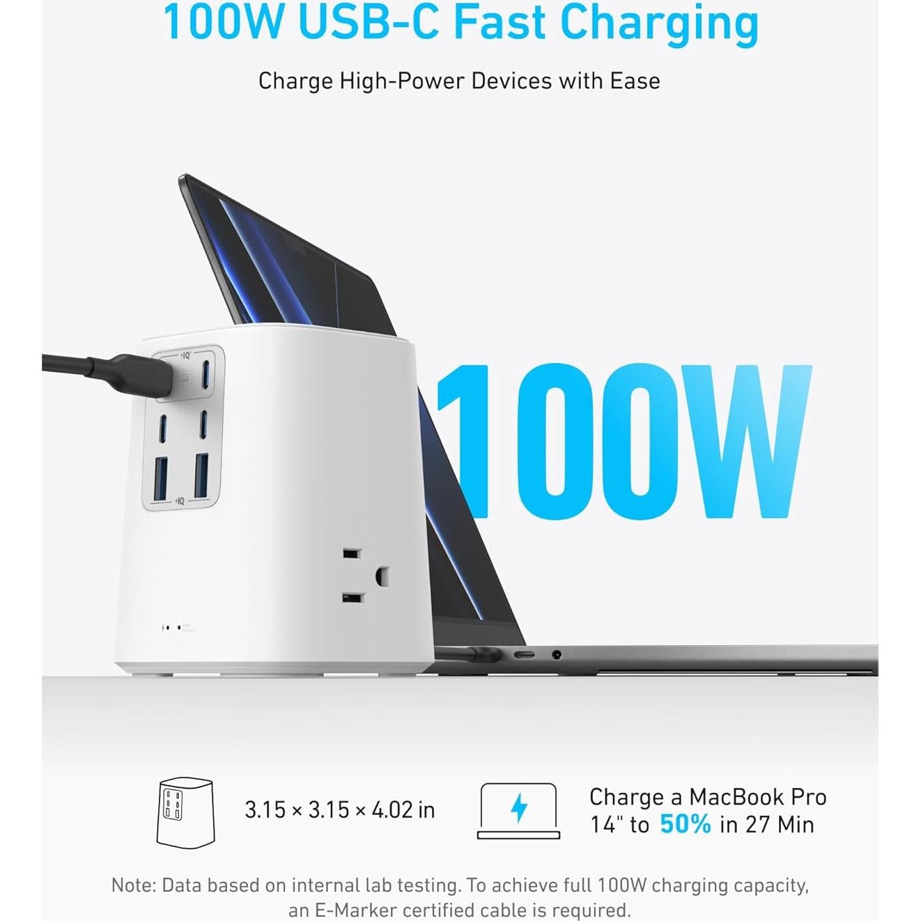 Estación de Carga Anker 100W 9-en-1 USB-C y USB-A