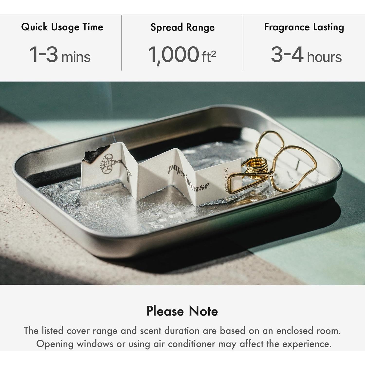 Incienso de Papel OPTATUM 48 Piezas Marrón Ámbar - Aromaterapia