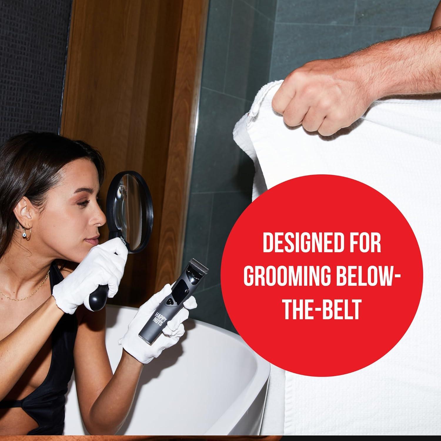 Cortadora Eléctrica Happy Nuts Ballber Pro para Vello Masculino