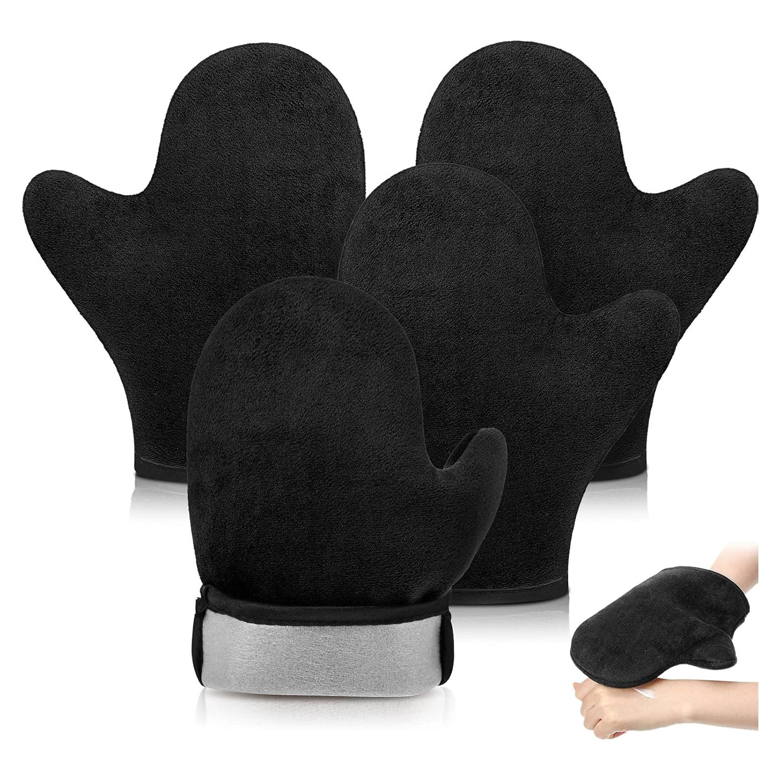 Mitones de Autobronceado Reutilizables SATINIOR - 4 Piezas Negro