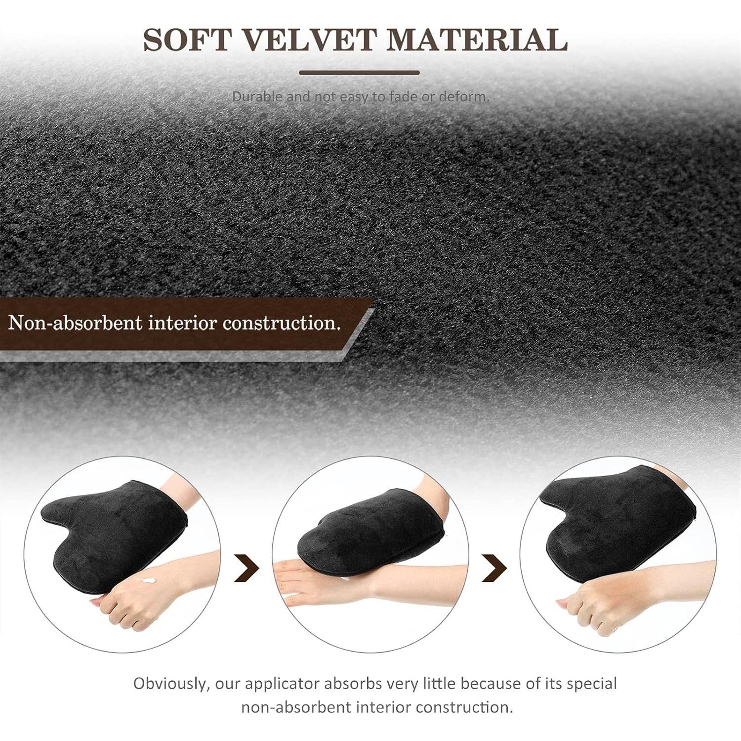 Mitones de Autobronceado Reutilizables SATINIOR - 4 Piezas Negro