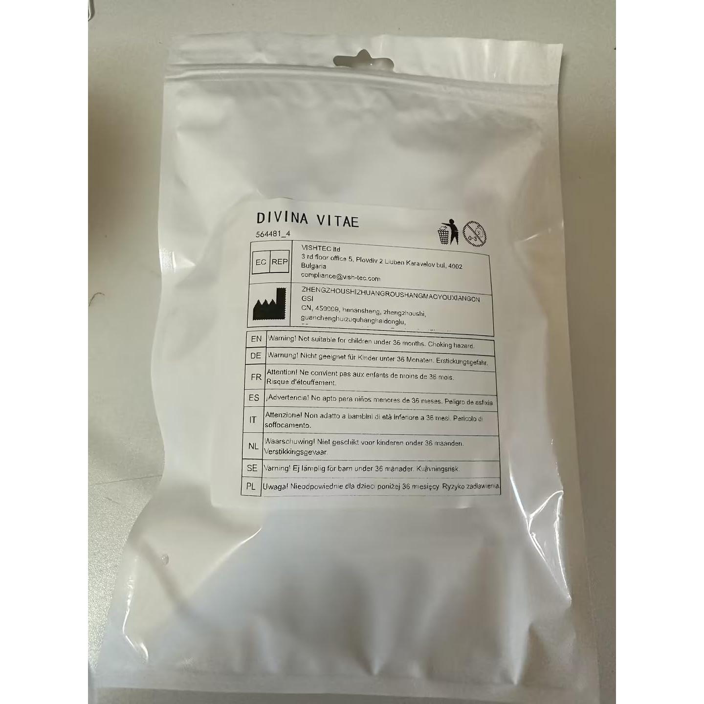 Brocha de Autotanning Divina Vitae Negra 9x7 cm para Maquillaje