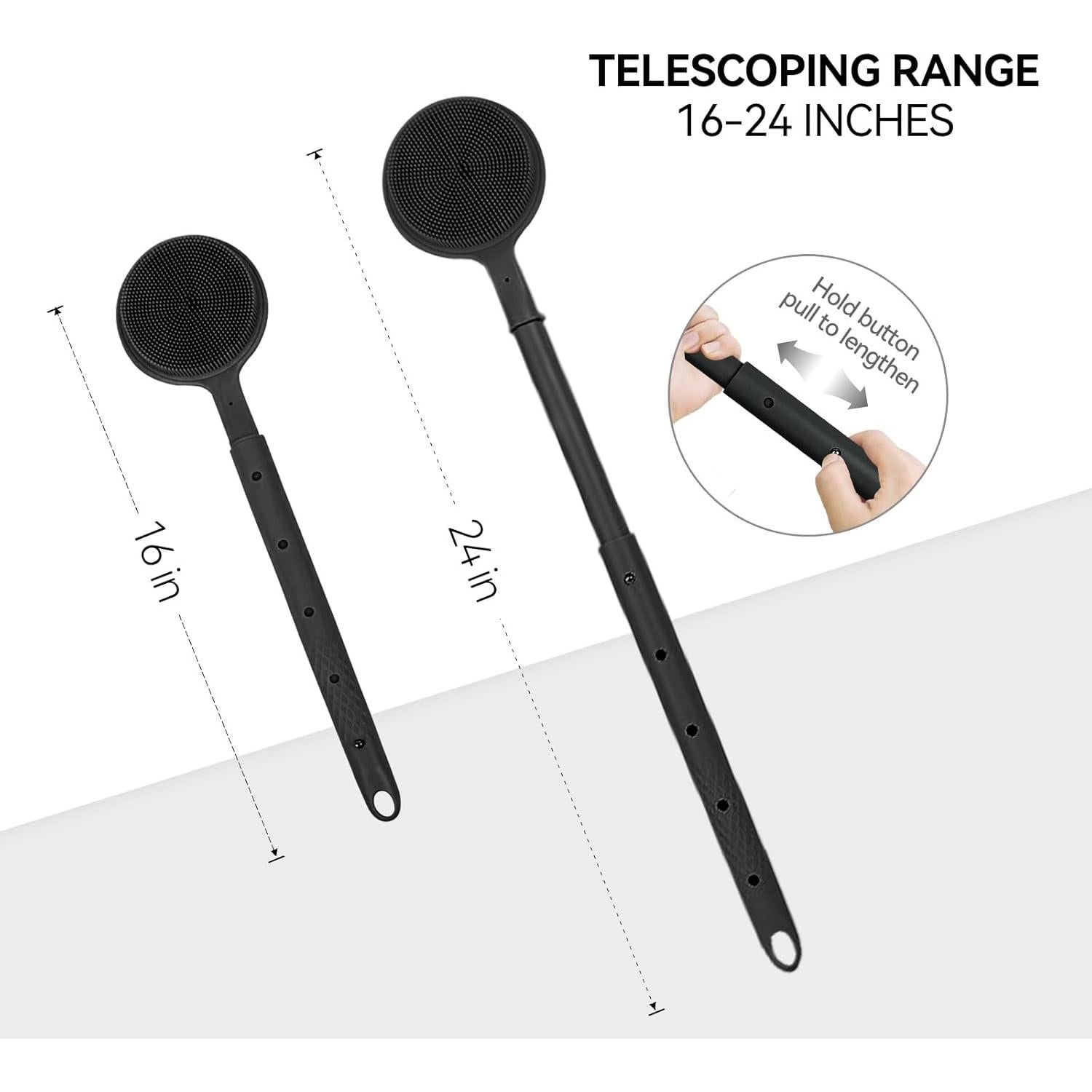 Esfregador de Espalda de Silicona CAMENDE Ajustable 40-61 cm