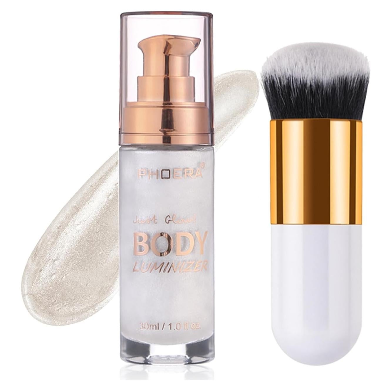 Aceite Brillante Corporal Lezero 30ml Diamante Platino Hidratante