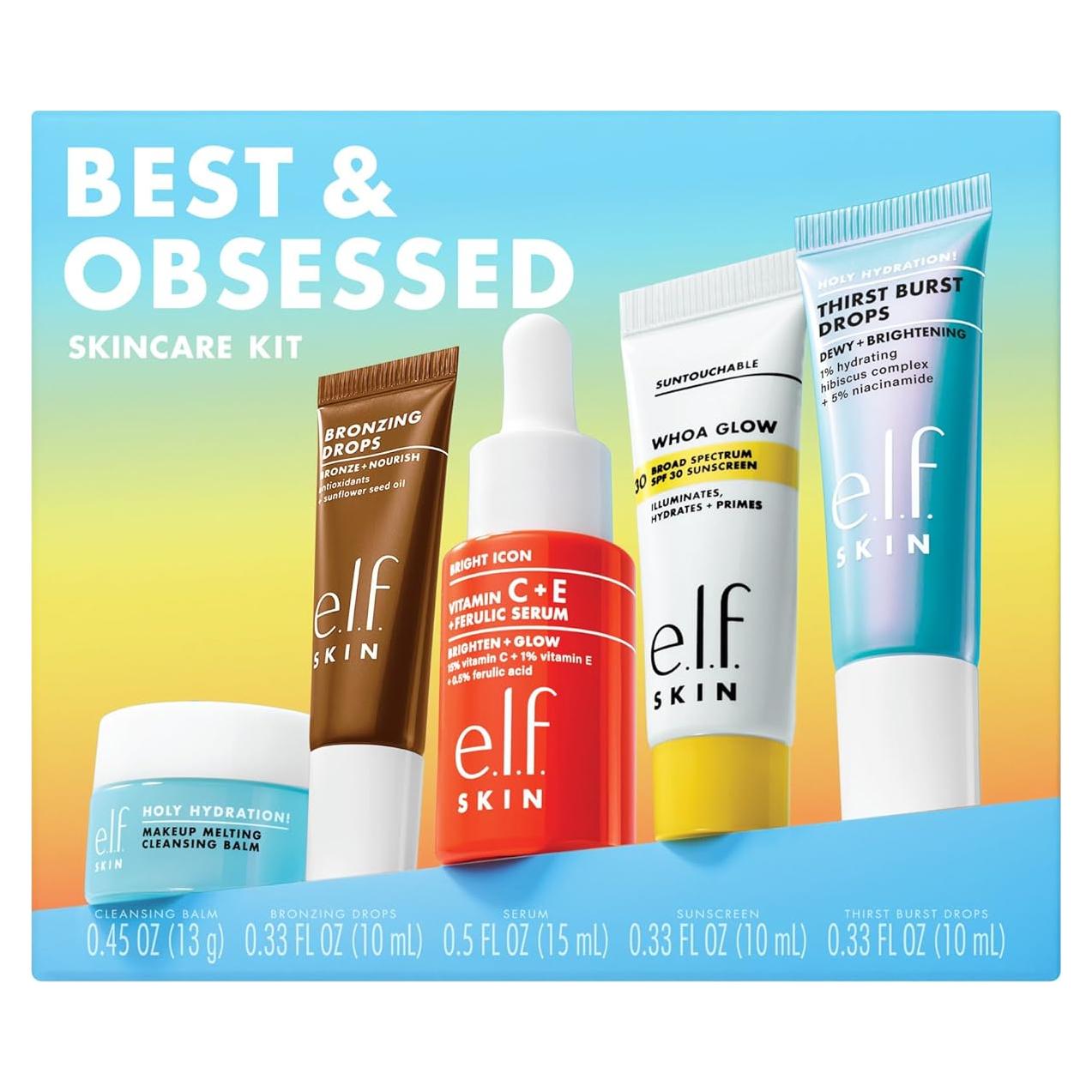 Kit de Cuidado de la Piel e.l.f. SKIN Mini Vegano 5 Piezas