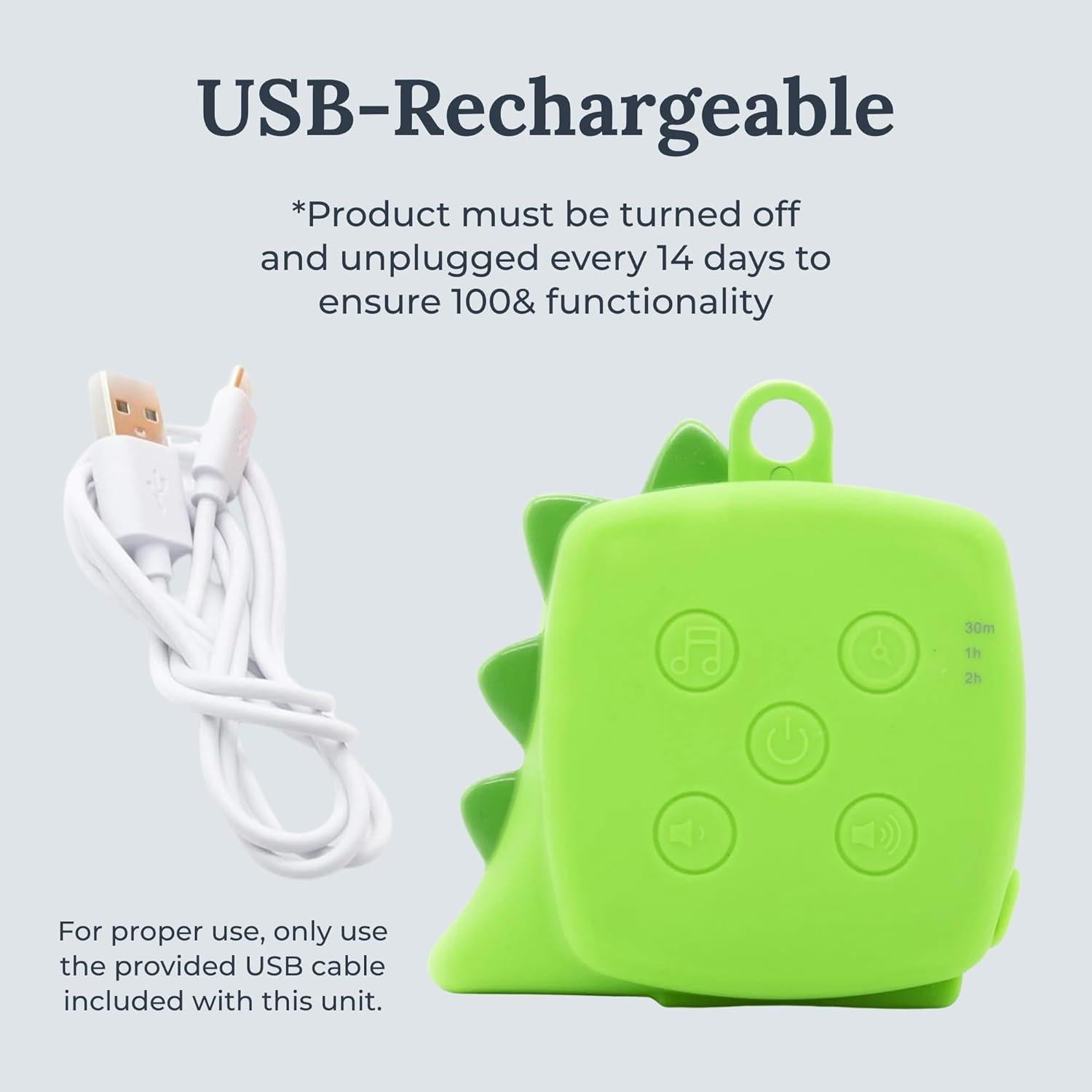 Yogasleep Pocket Baby Soother Dinosaurio - Ruido Blanco 6 Sonidos