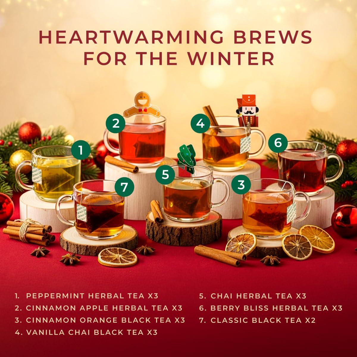 Gya Tea Co Colección de Té de Navidad - 20 Bolsitas Variadas