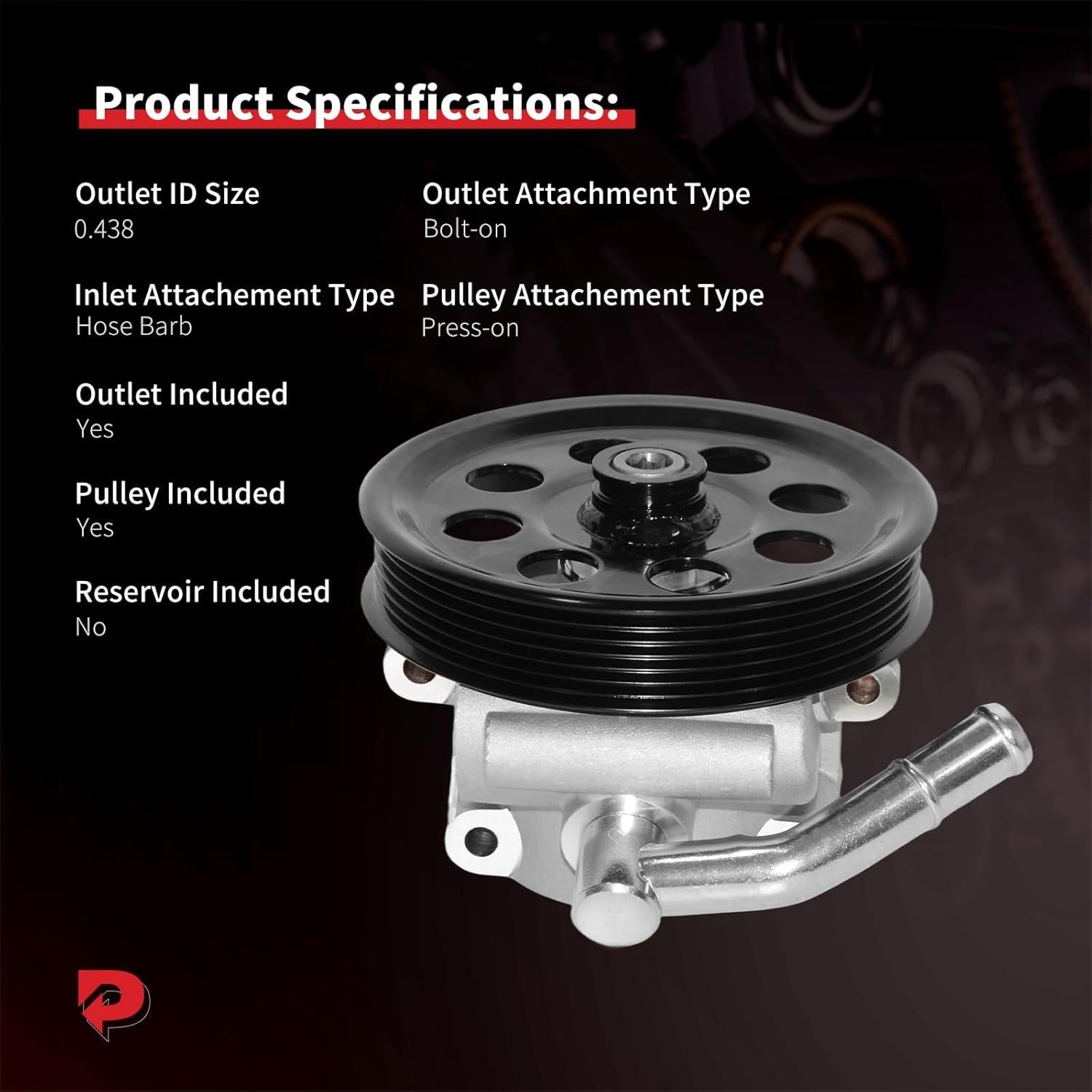 Bomba de dirección asistida PHOBOOS para Ford F-250/F-350 2011-2016