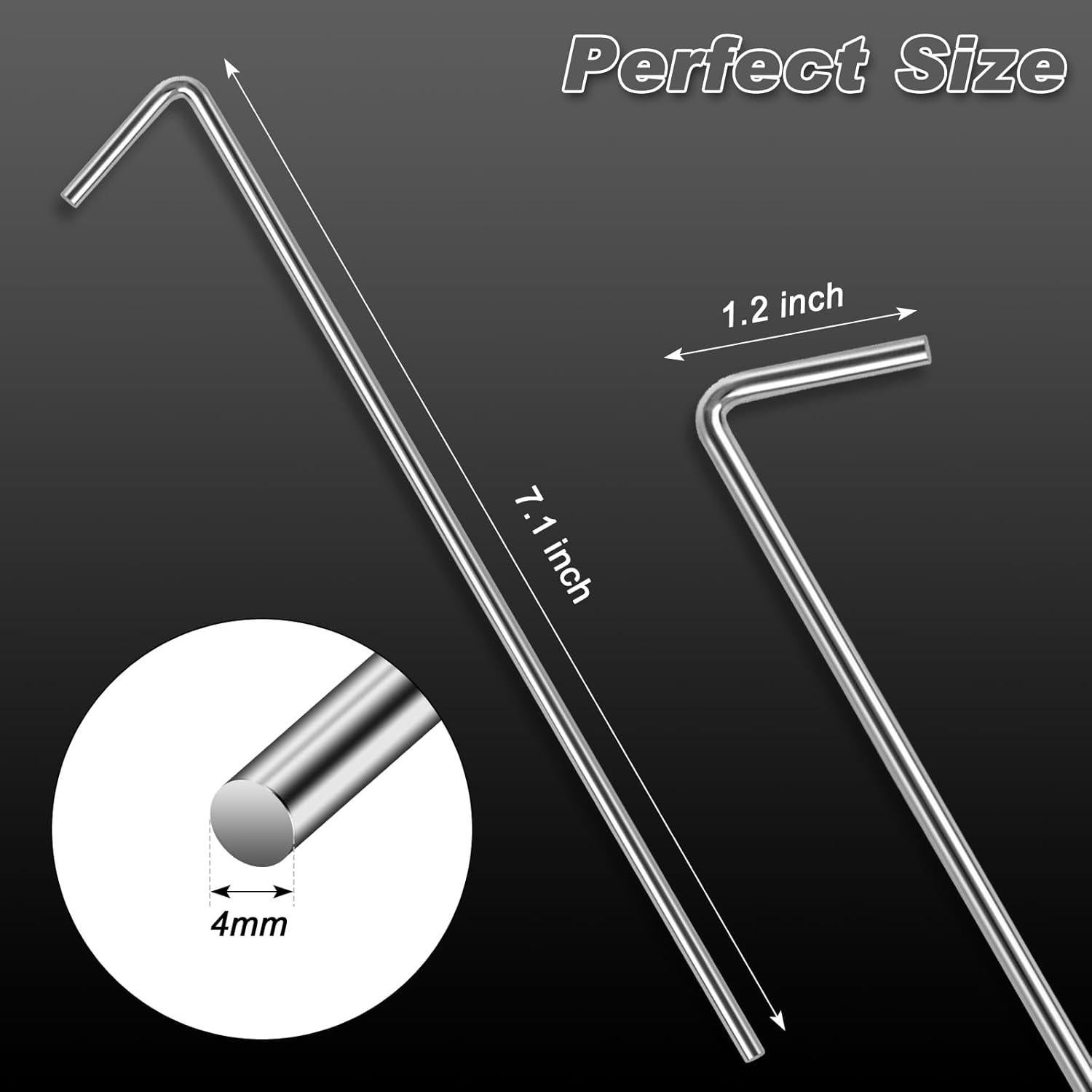 Estacas de Carpa FEED GARDEN 18 Piezas 18 cm Alta Resistencia