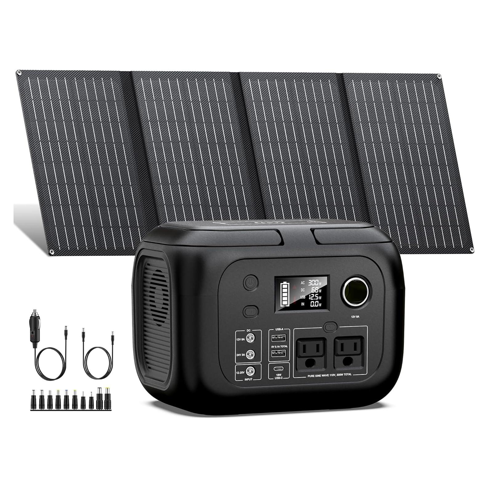 Generador Solar SinKeu G300 300W con Panel 40W Portátil