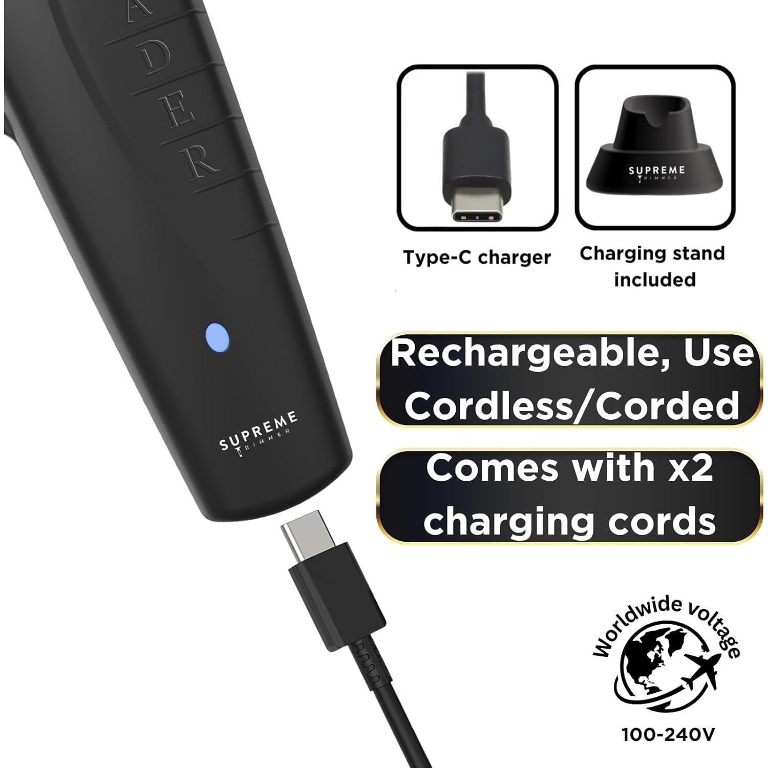 Cortadora Profesional Supreme Trimmer Vader 210 Min Sin Cable