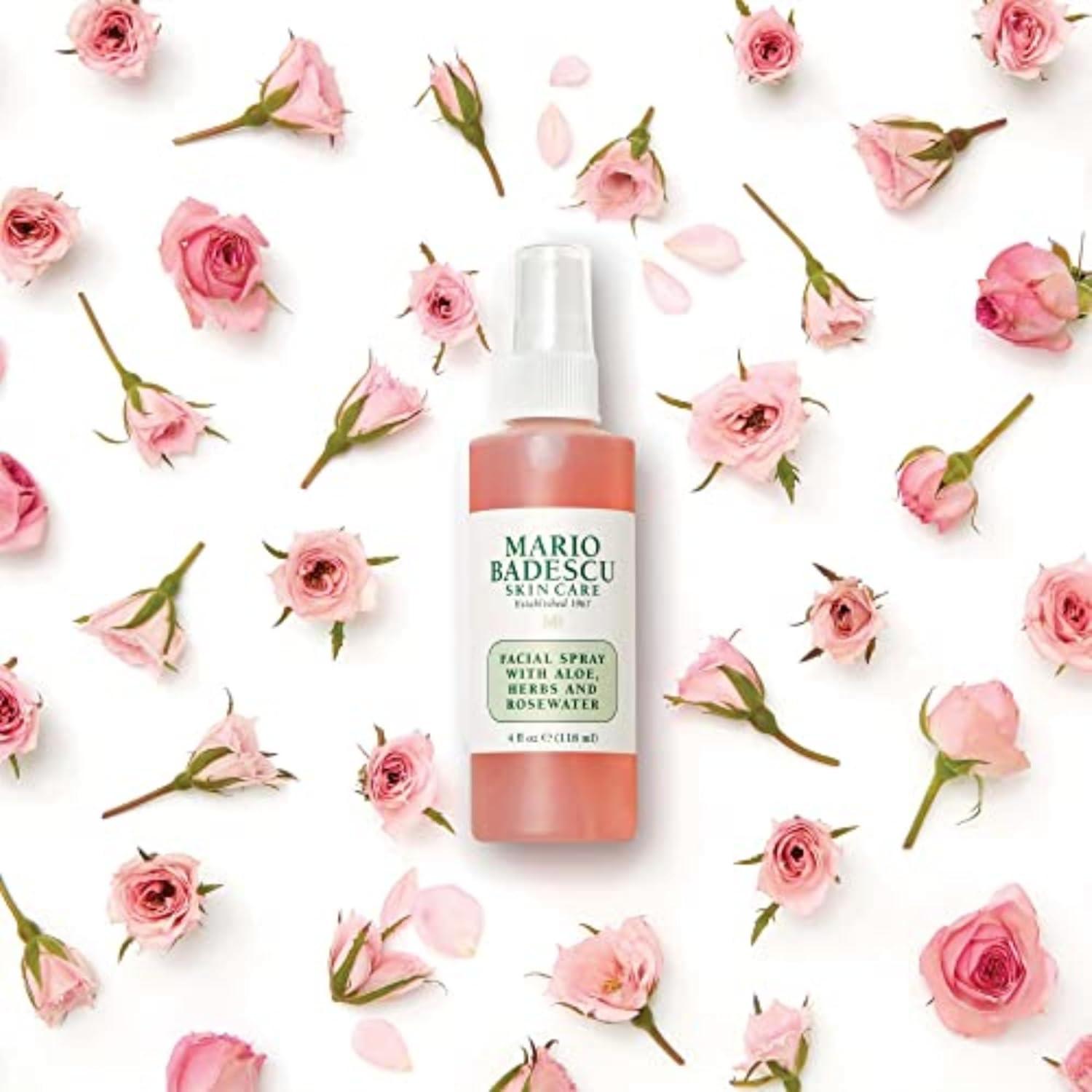Spray Facial Mario Badescu con Aloe y Rosa 118 ml Hidratante