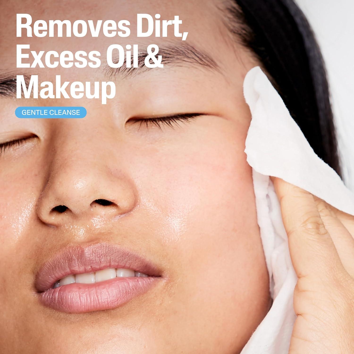 Toallitas Faciales Cetaphil, 100 Piezas, Hipoalergénicas