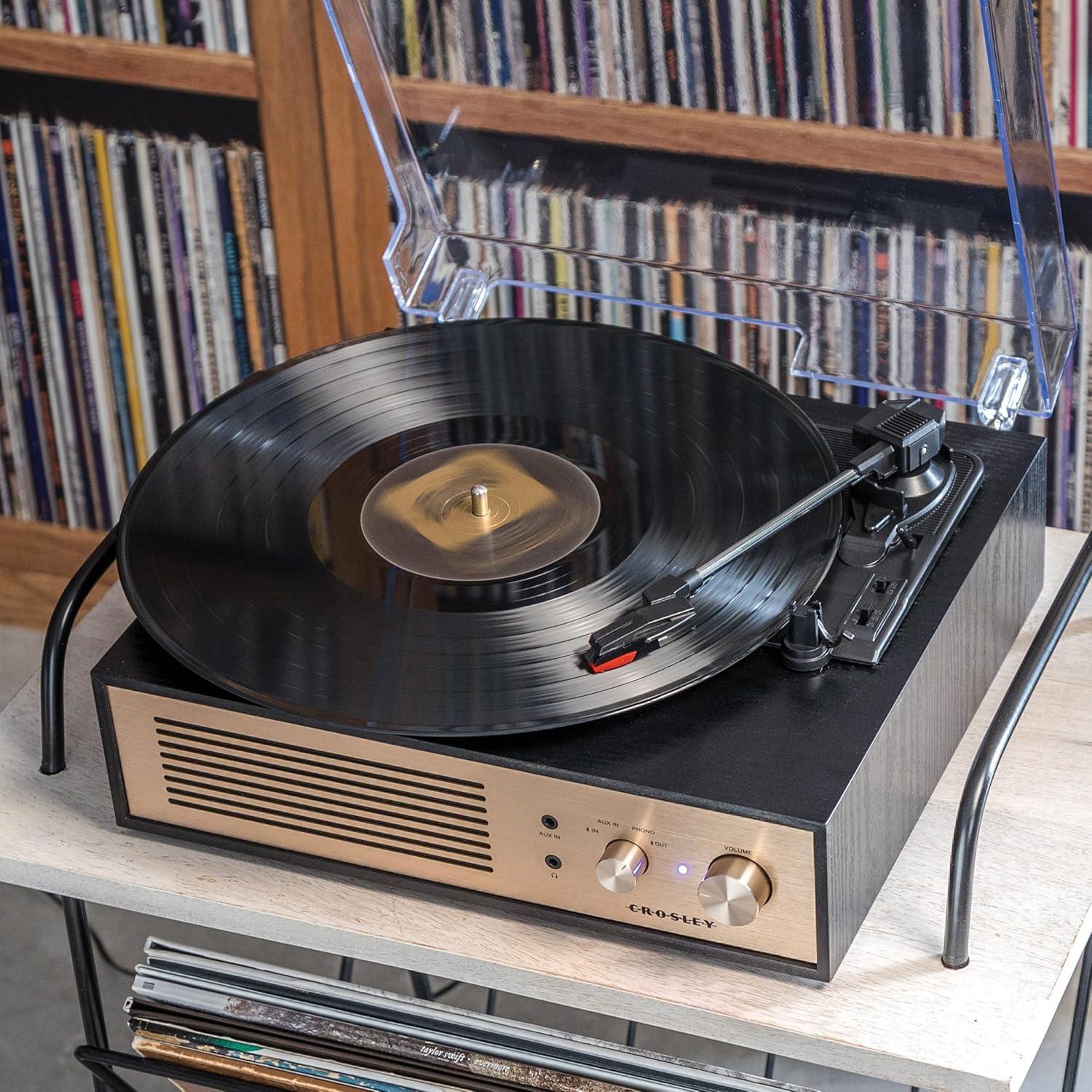 Tocadiscos Bluetooth Crosley CR6045A-BK 3 Velocidades Negro