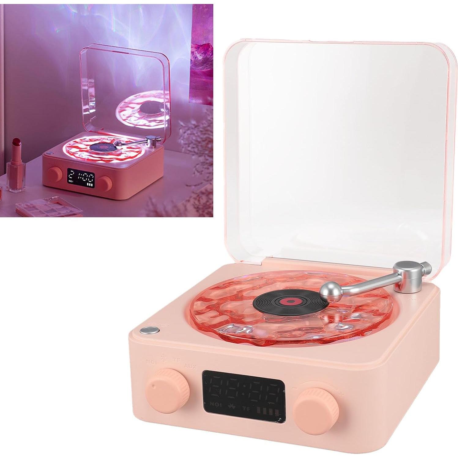 Altavoz Bluetooth 3 en 1 Asixxsix con Luz Nocturna Rosa