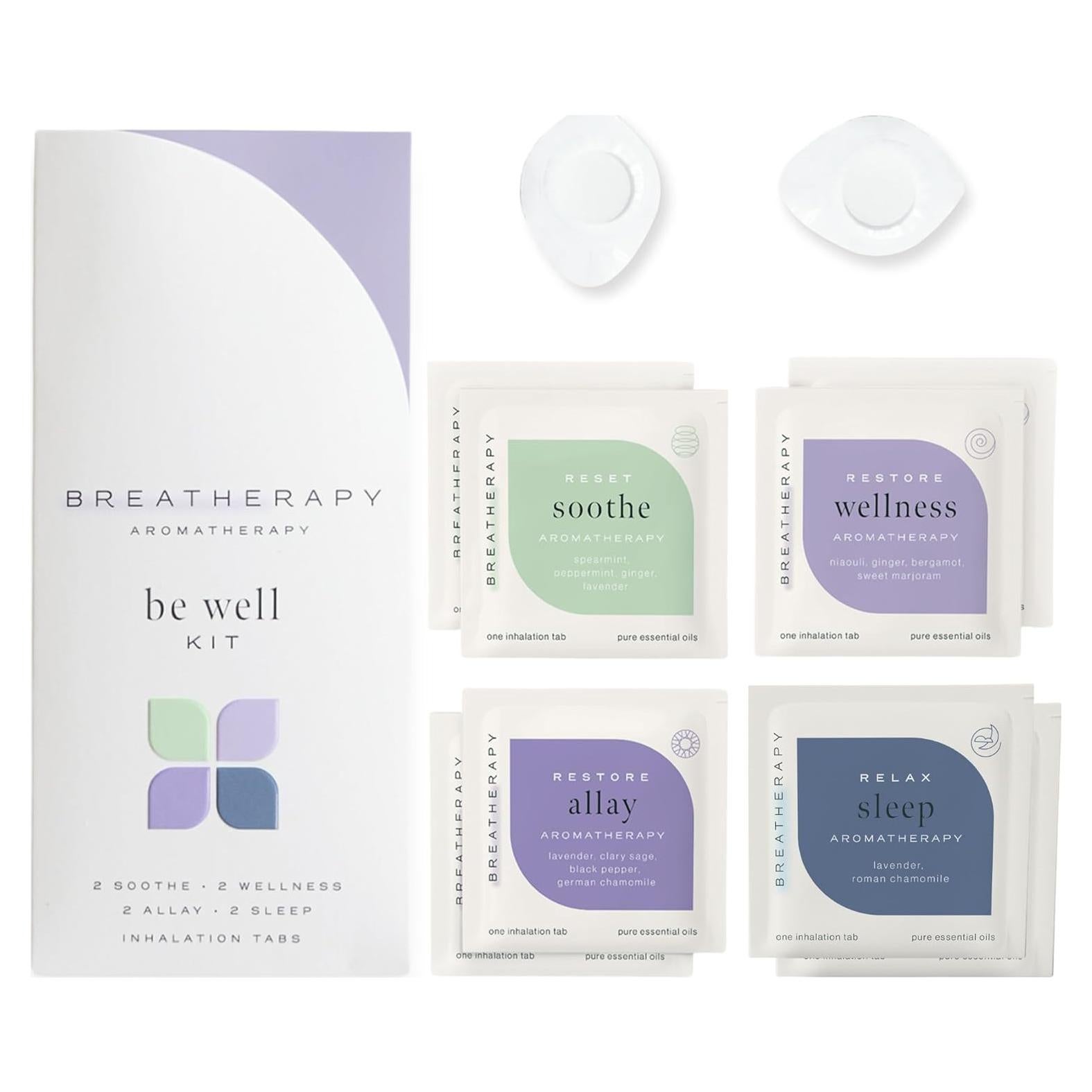 Kit Be Well Breatherapy | Parches de Inhalación Aceites Esenciales