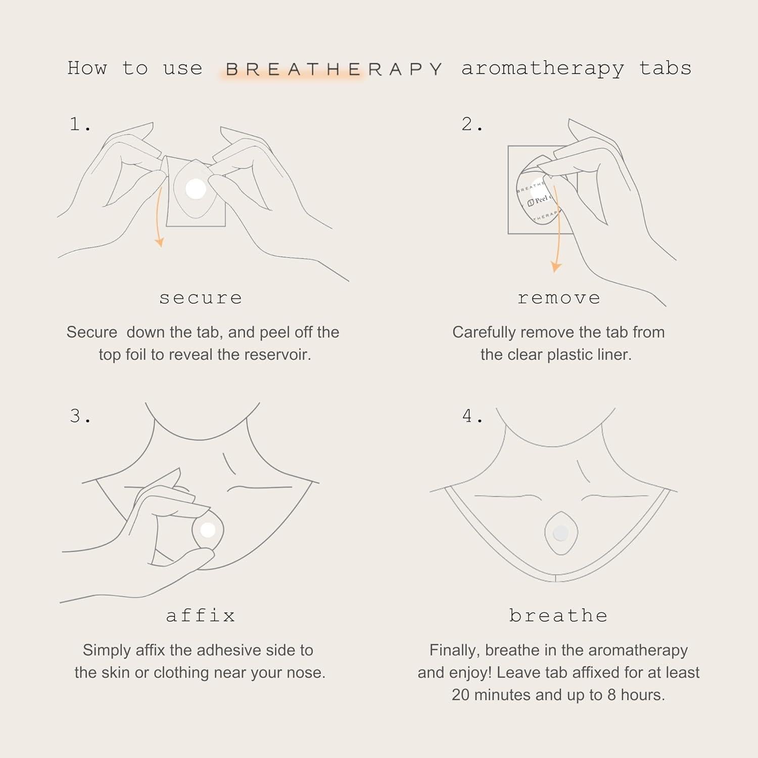 Kit Be Well Breatherapy | Parches de Inhalación Aceites Esenciales