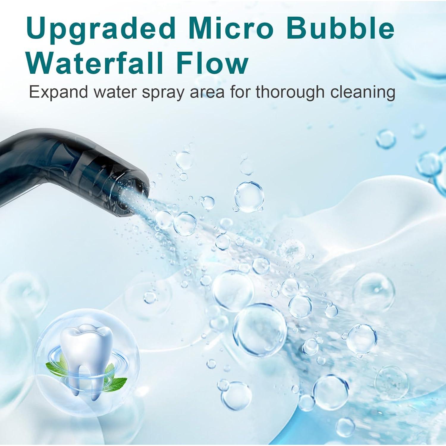 Irrigador Dental Portátil Nicefeel FC1599 - 300ml, Carga Rápida, IPX7