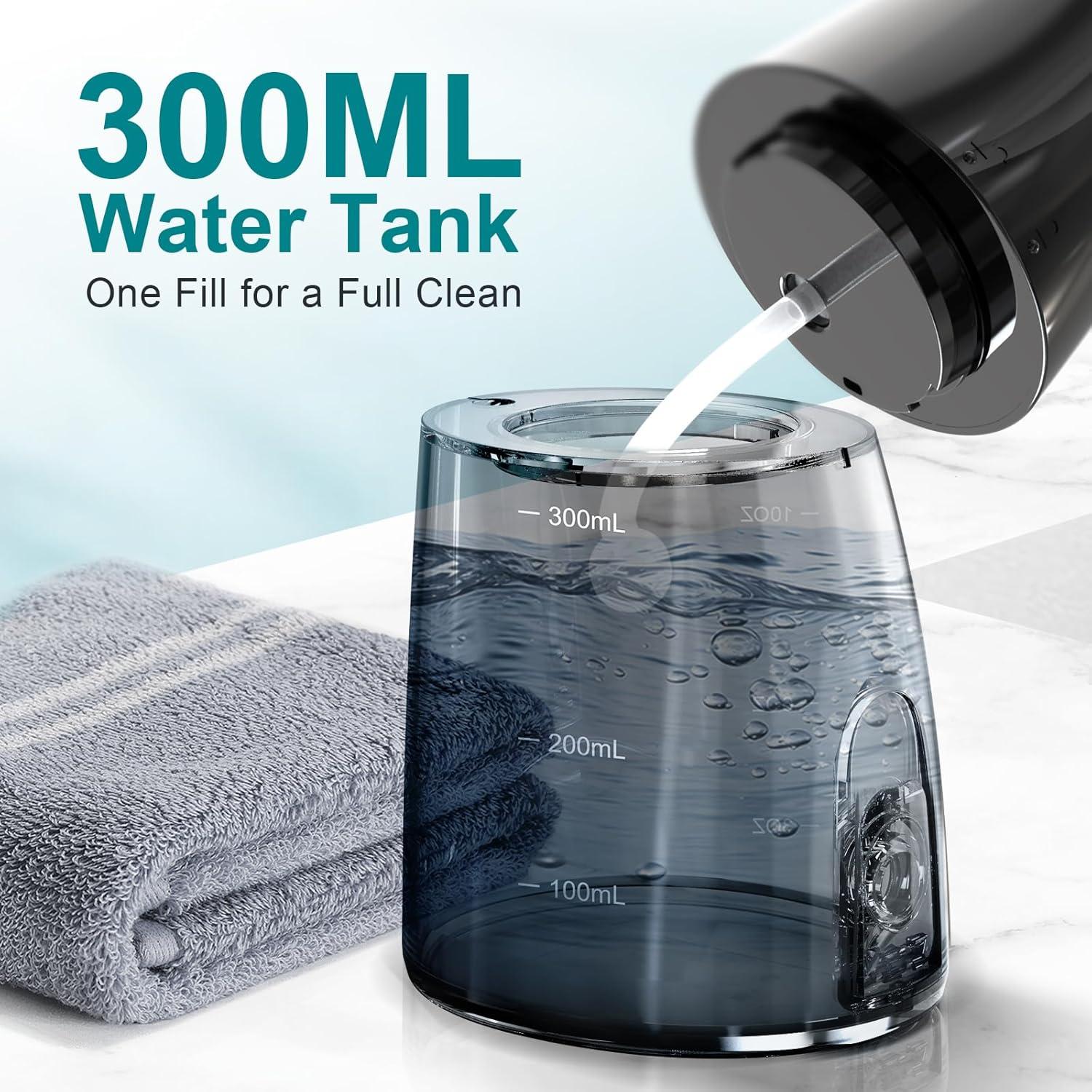 Irrigador Dental Portátil Nicefeel FC1599 - 300ml, Carga Rápida, IPX7