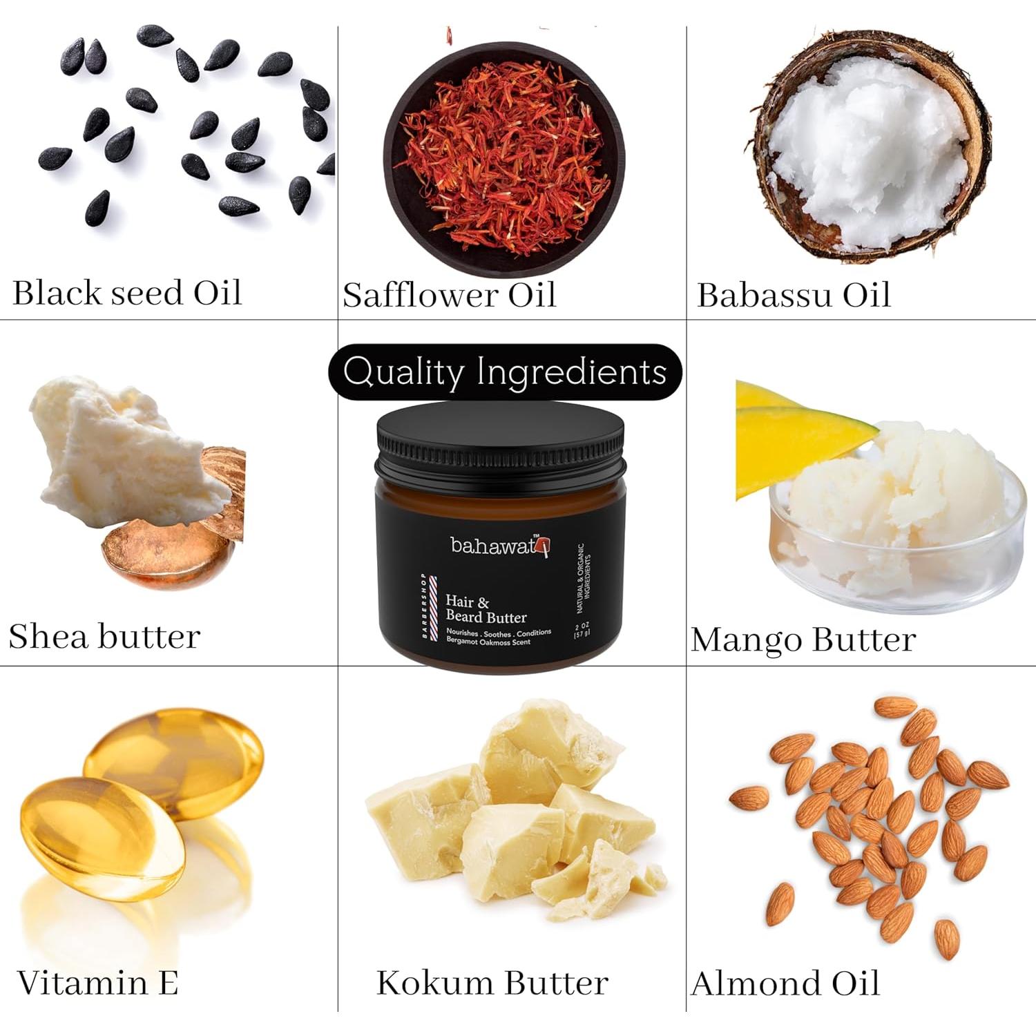 Mantequilla para Cabello y Barba BAHAWAT 150g Acondicionador