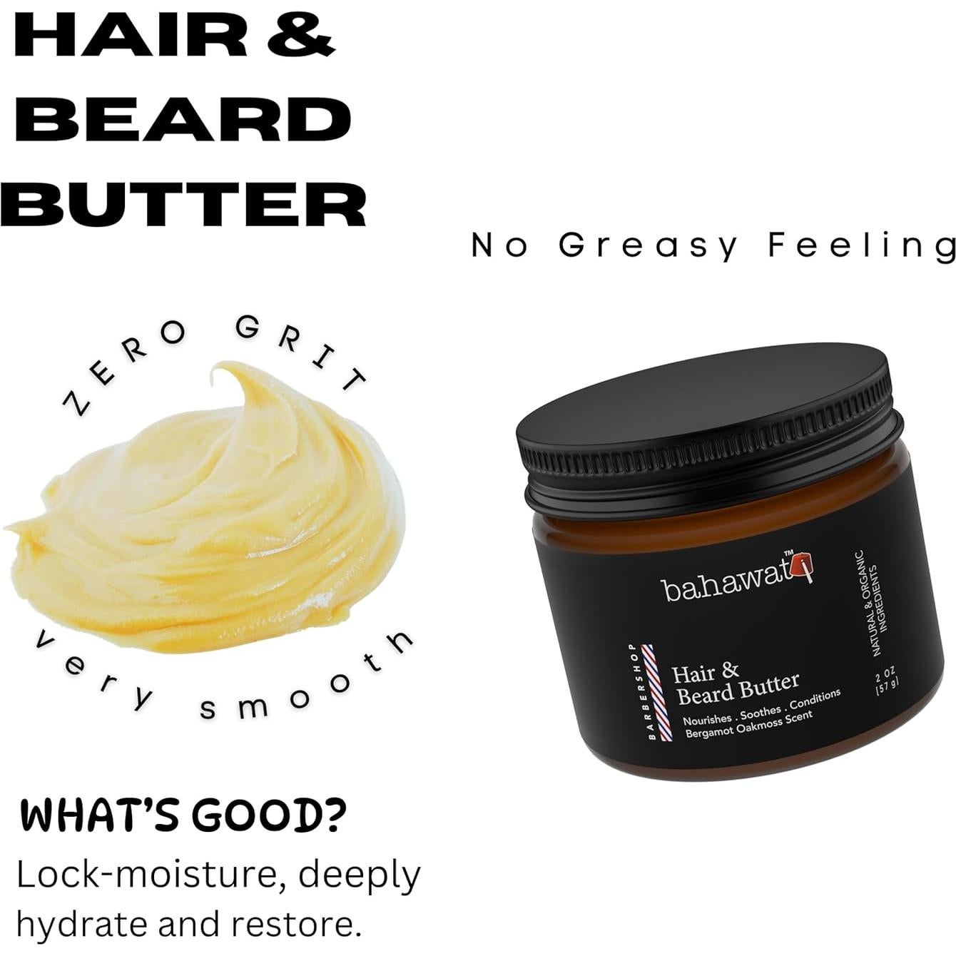 Mantequilla para Cabello y Barba BAHAWAT 150g Acondicionador