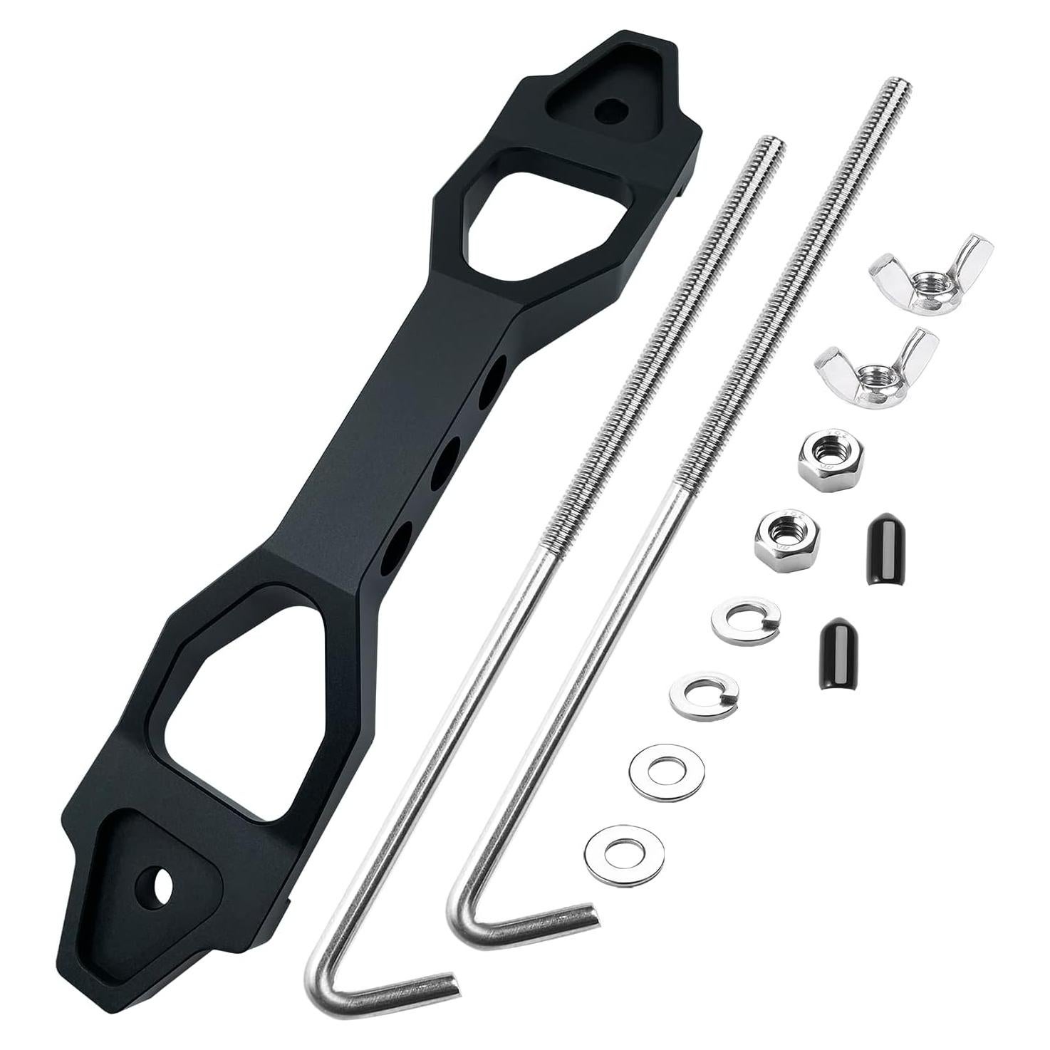 Soporte de Batería de Aluminio Billet Aronova 10" Negro