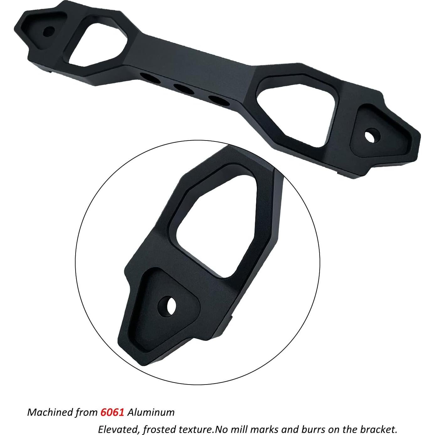 Soporte de Batería de Aluminio Billet Aronova 10" Negro