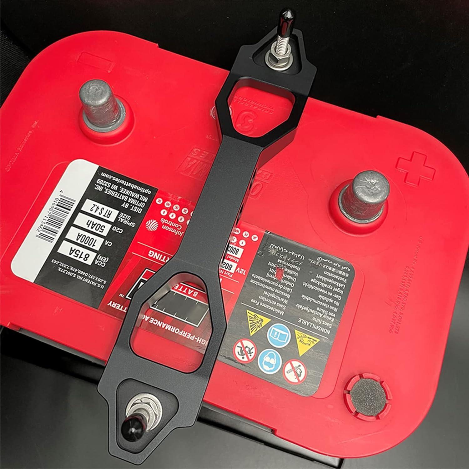 Soporte de Batería de Aluminio Billet Aronova 10" Negro