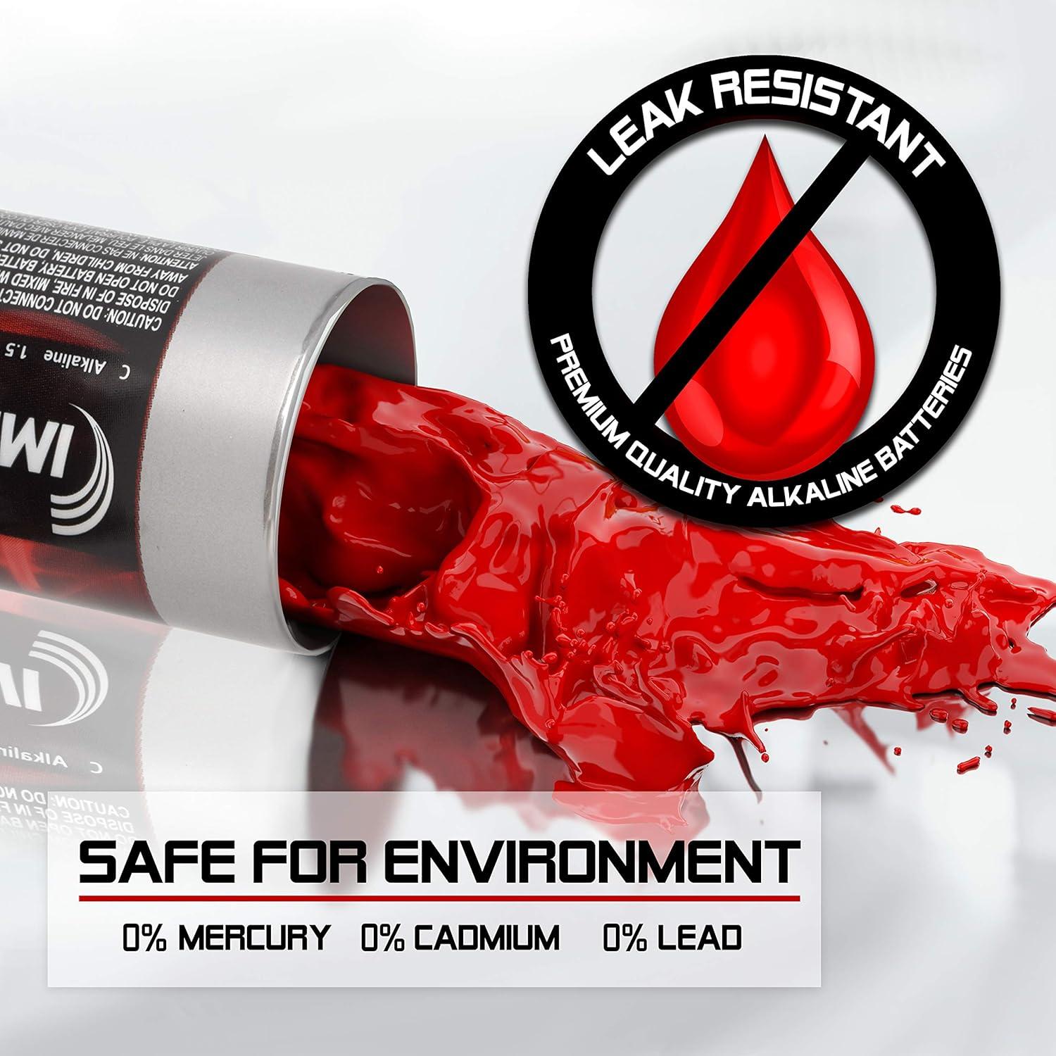 Baterías Alcalinas Impecca 9V Premium - Paquete de 24 Unidades