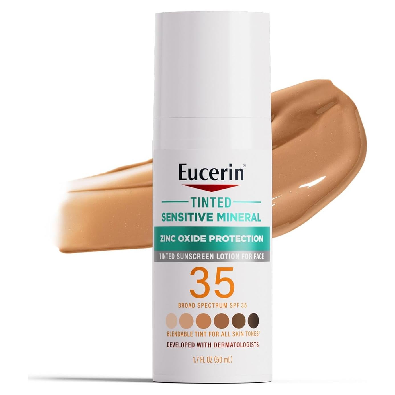Protector Solar Mineral Tintado Eucerin SPF 35 50 ml Piel Sensible