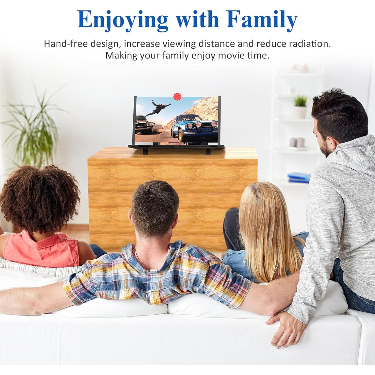 Aumentador de Pantalla 3D HD Fanlory 12" Plegable Negro