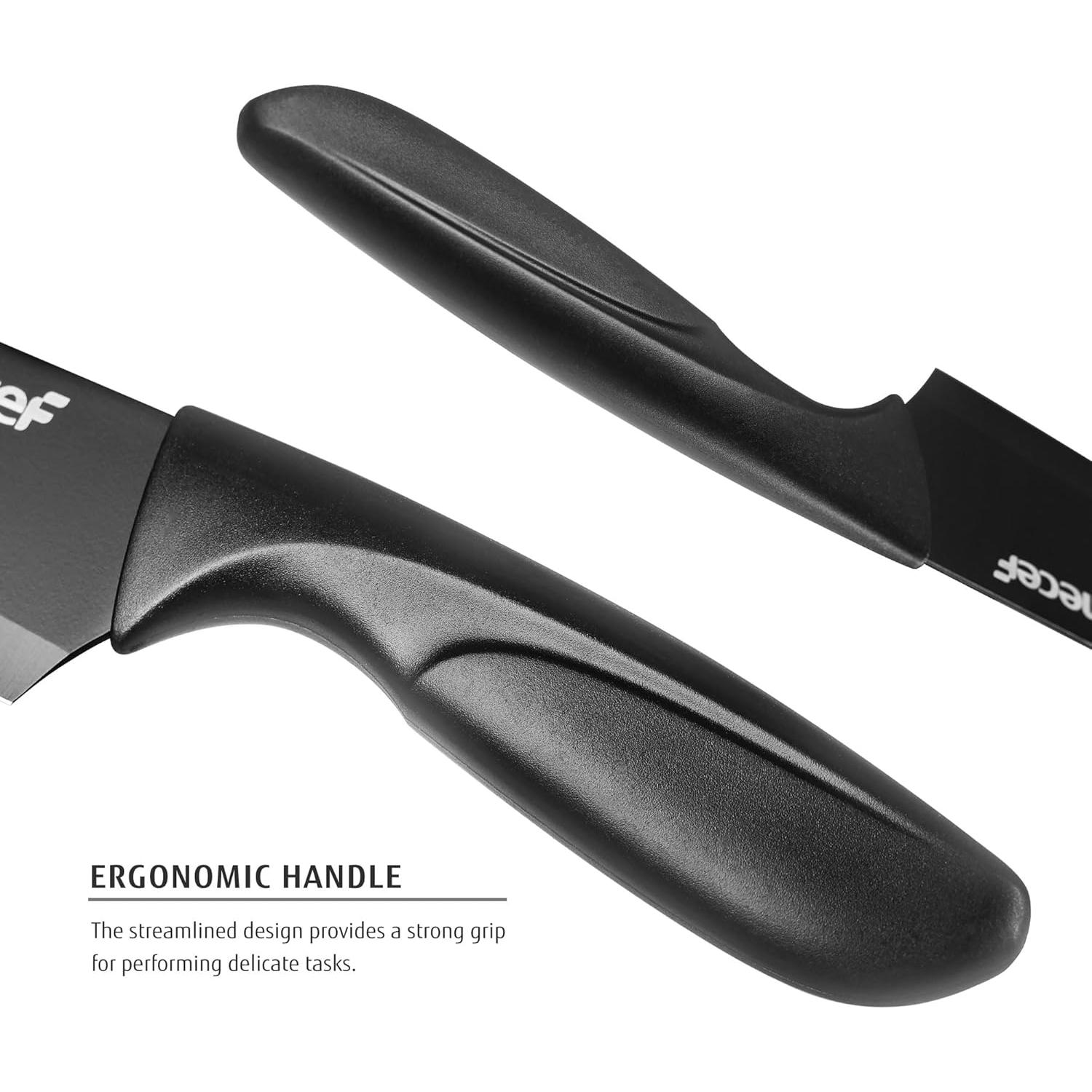 Juego de Cuchillos de Cocina hecef 15 Piezas con Afilador