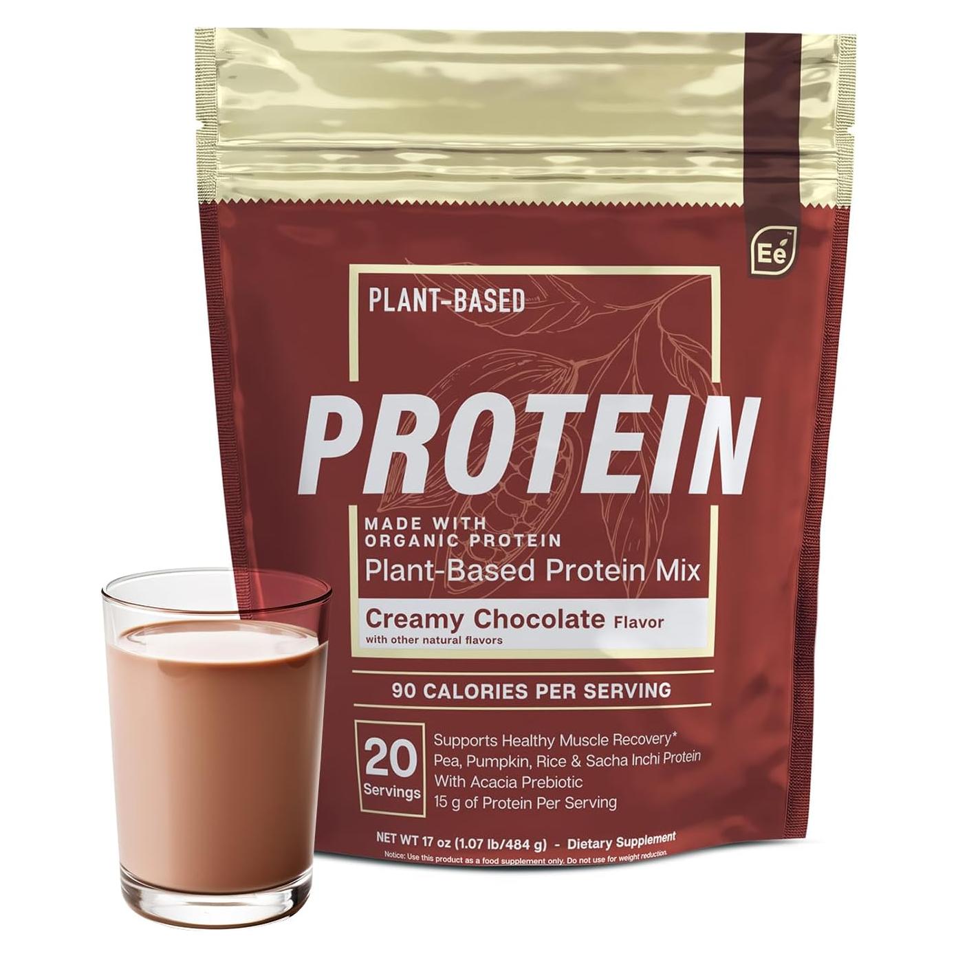 Proteína en Polvo Orgánica Elementos Esenciales 480g Sabor Chocolate