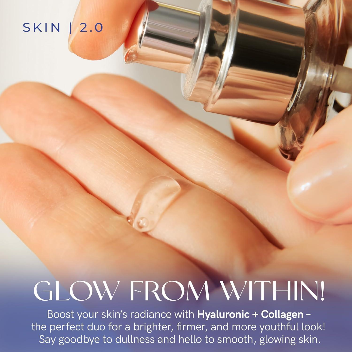 Suero Facial Skin 2.0 Ácido Hialurónico y Colágeno 100g