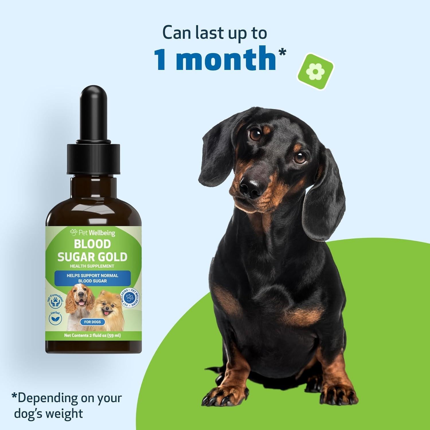 Suplemento Líquido Pet Wellbeing Blood Sugar Gold 59 ml