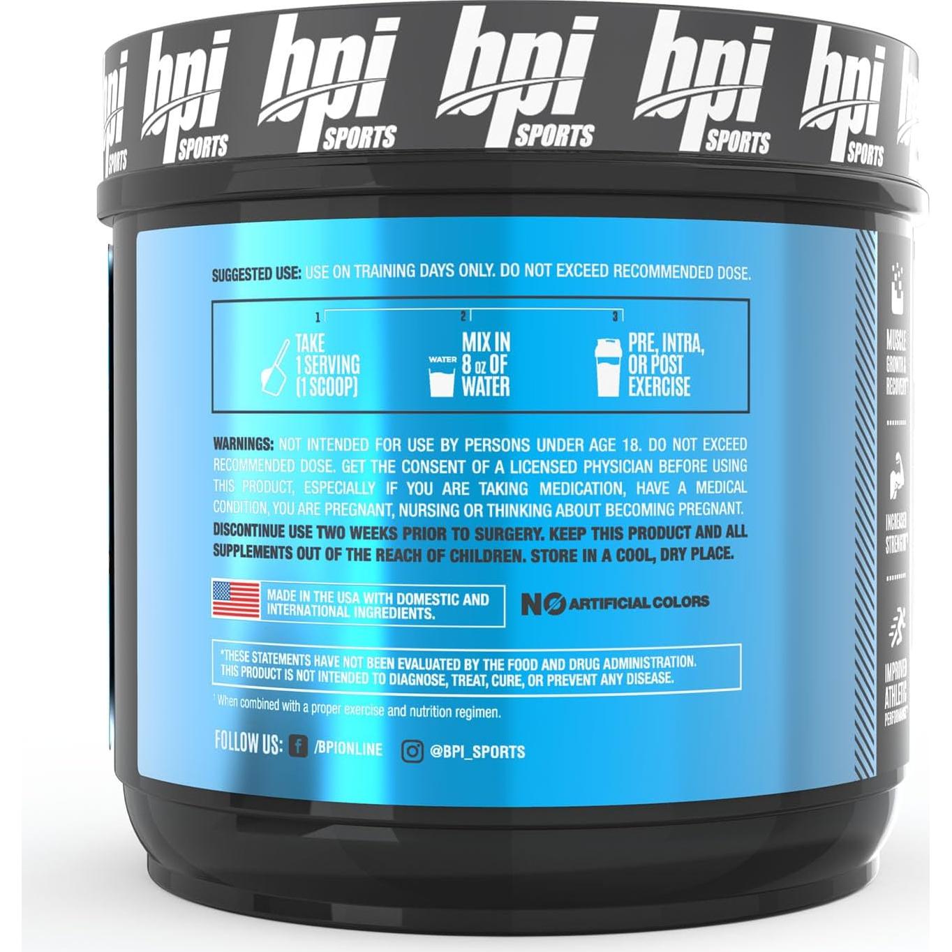 Creatina Micronizada BPI Sports 600g - Aumenta Fuerza y Recuperación