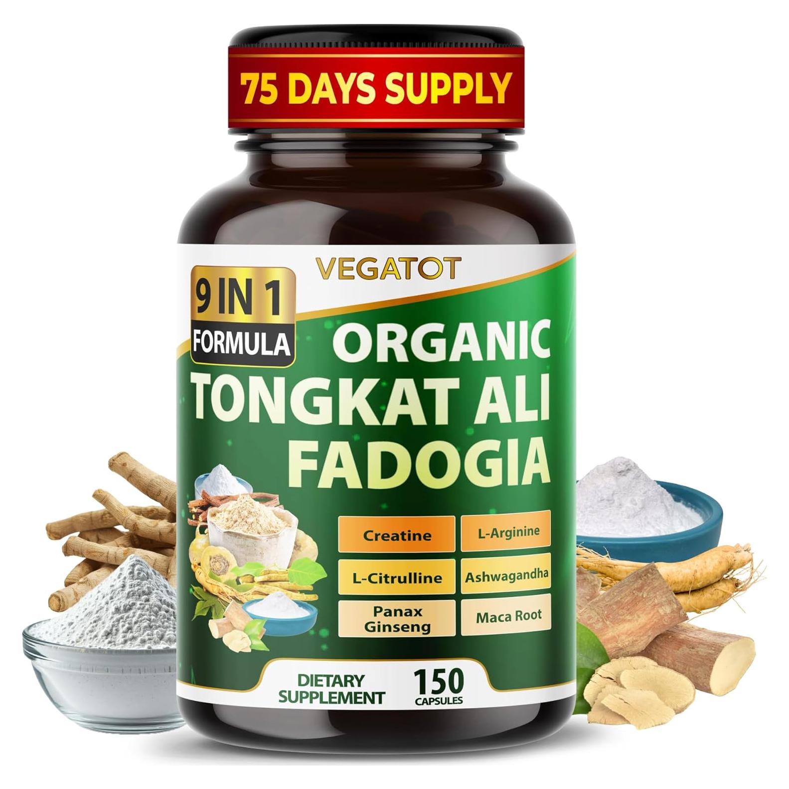 Suplemento Vegatot 9 en 1 - Creatina, L-Citrulina, L-Arginina