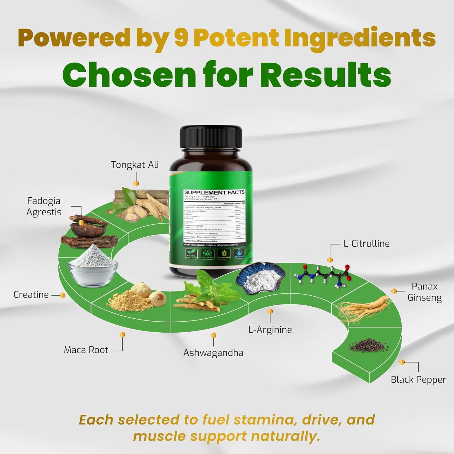 Suplemento Vegatot 9 en 1 - Creatina, L-Citrulina, L-Arginina