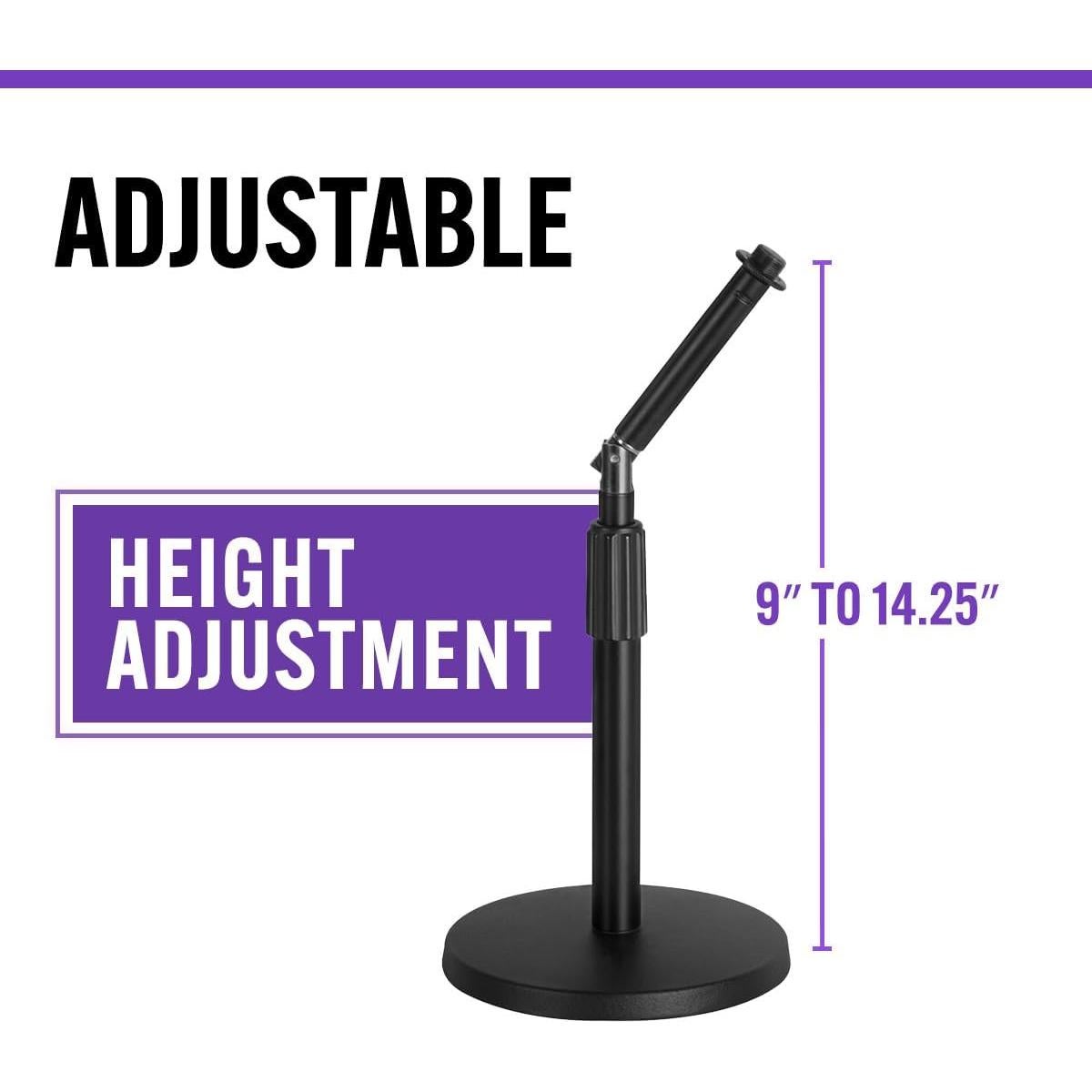 Soporte de Micrófono de Escritorio On-Stage DS8200 Ajustable