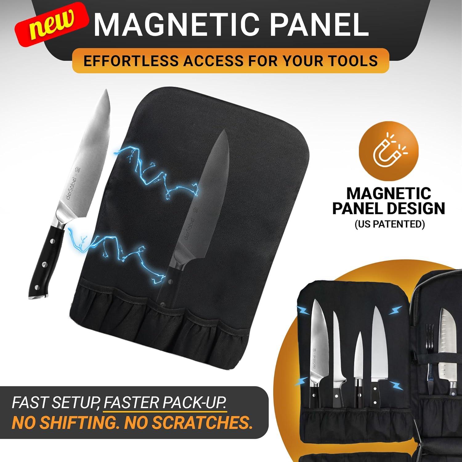 Mochila para Cuchillos Chef Sac | 20+ Bolsillos | Negro