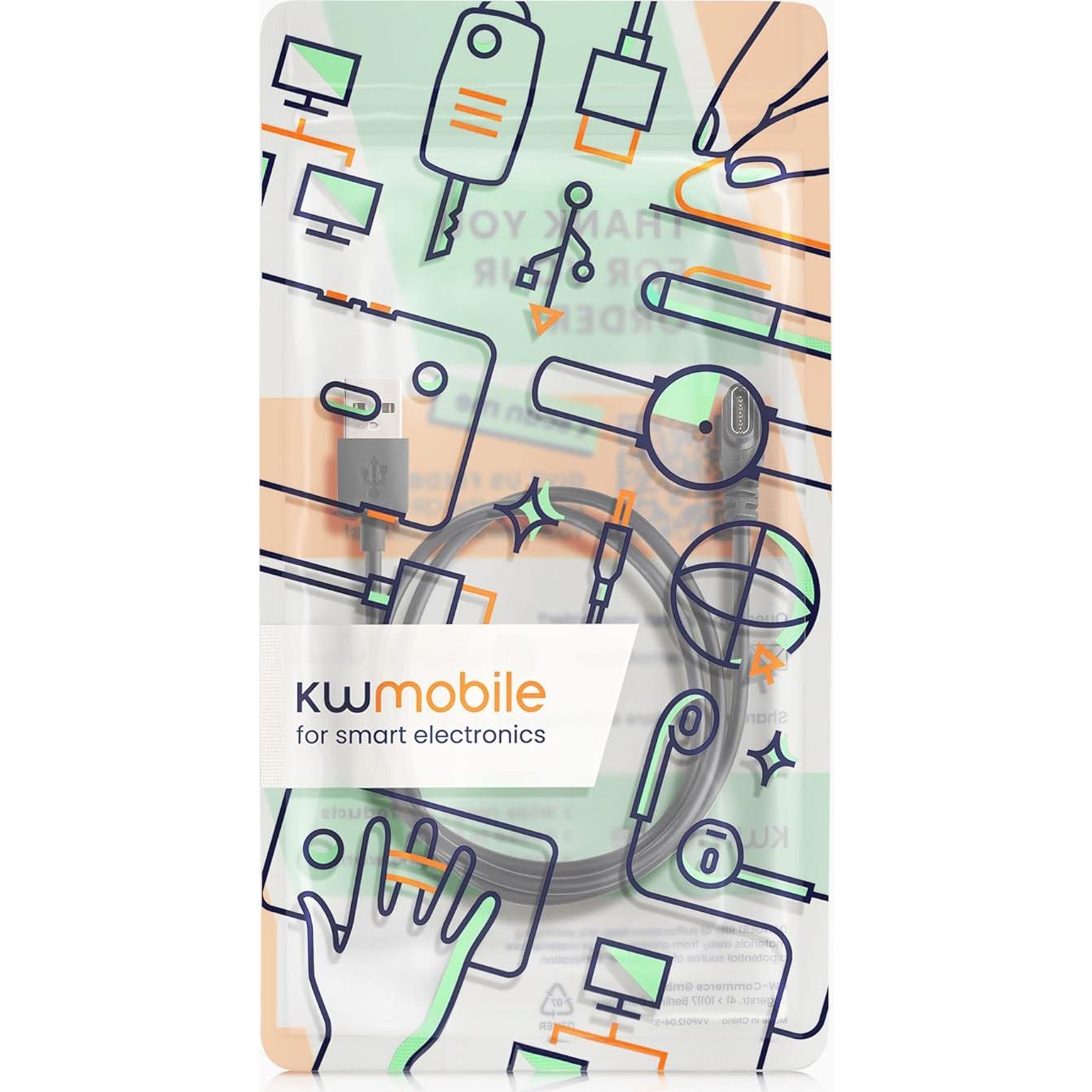 Cargador USB-C kwmobile para Huami Amazfit Falcon - 1m Negro