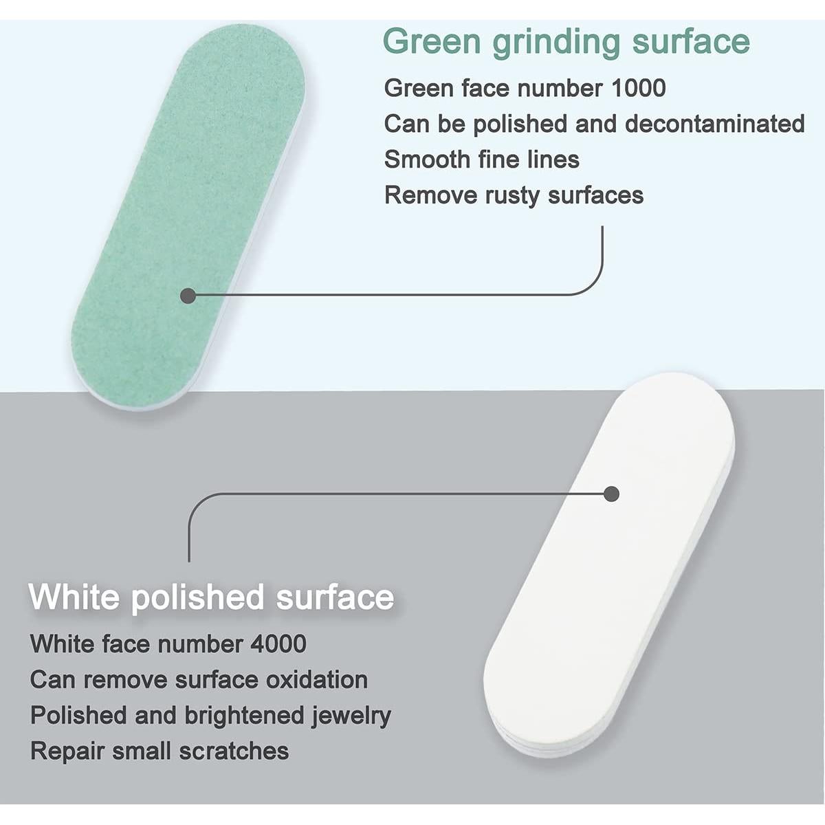 20 Piezas Barra Rectangular Plástico LEEPHONE Pulido Doble Cara