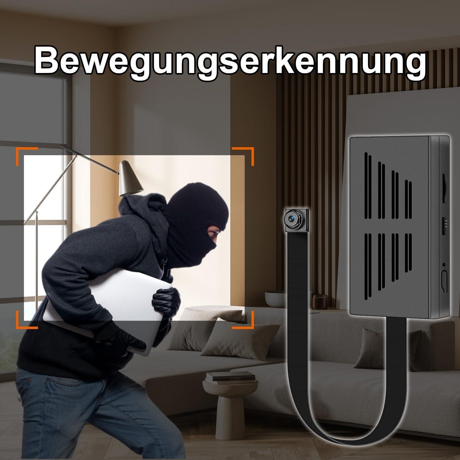 Cámara Mini de Seguridad Mr.ing 64GB 1080p Detección de Movimiento