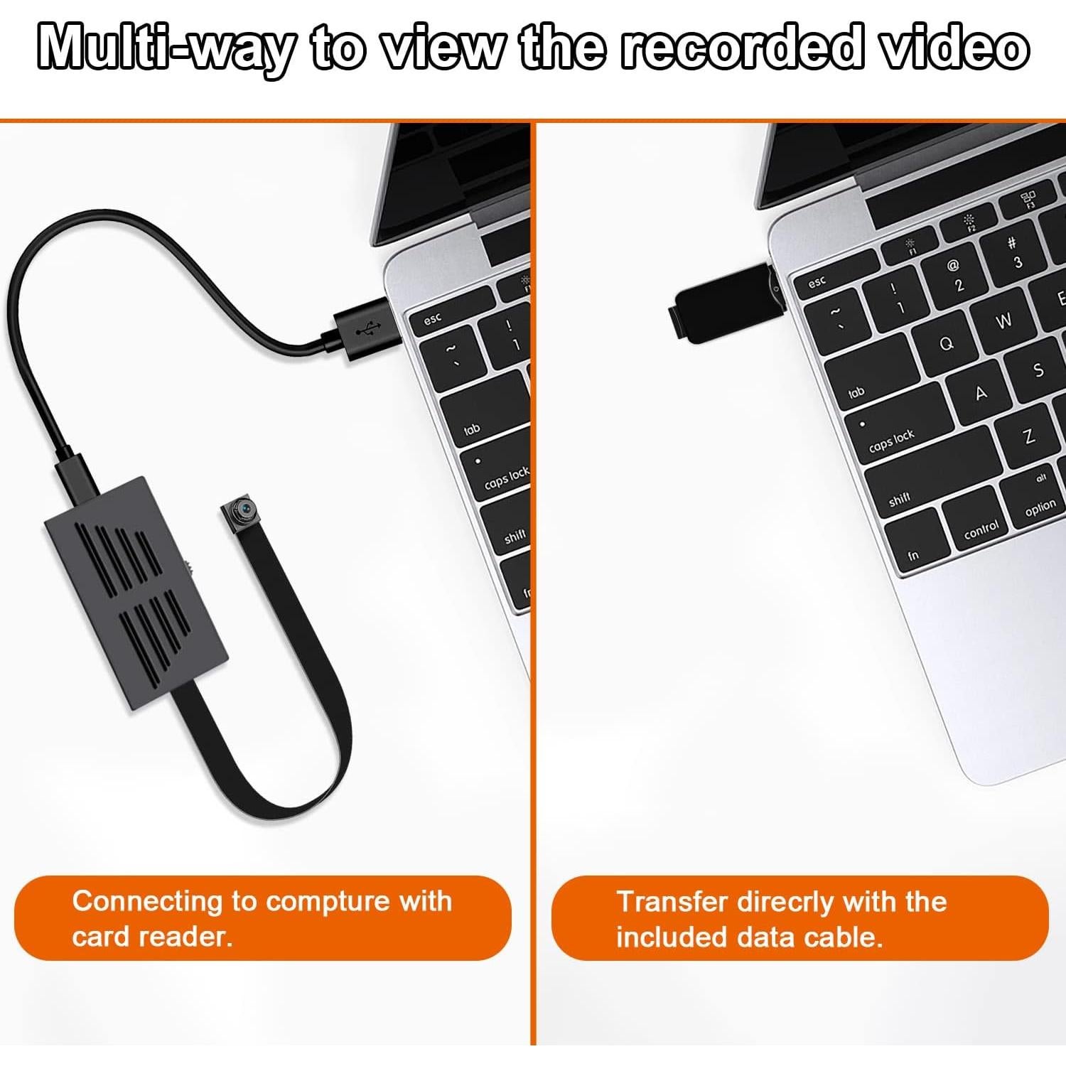 Cámara Mini de Seguridad Mr.ing 64GB 1080p Detección de Movimiento