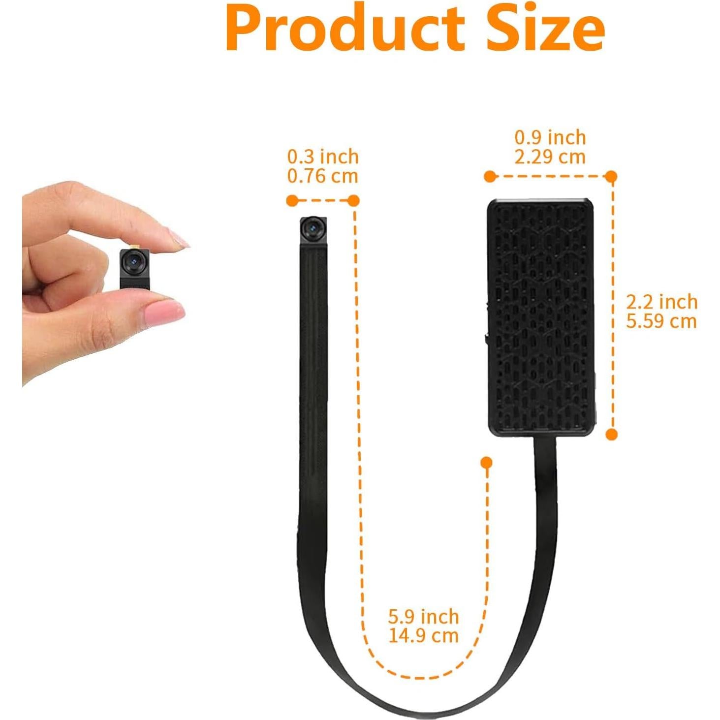 Cámara Mini Oculta InCliick 1080P con Detección de Movimiento