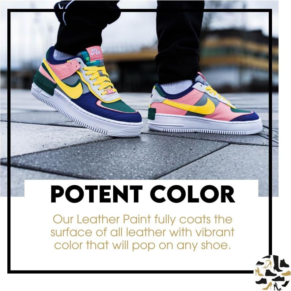 Pintura de Cuero Shoe Clinic 50ml Negra - Resistente y Rápida