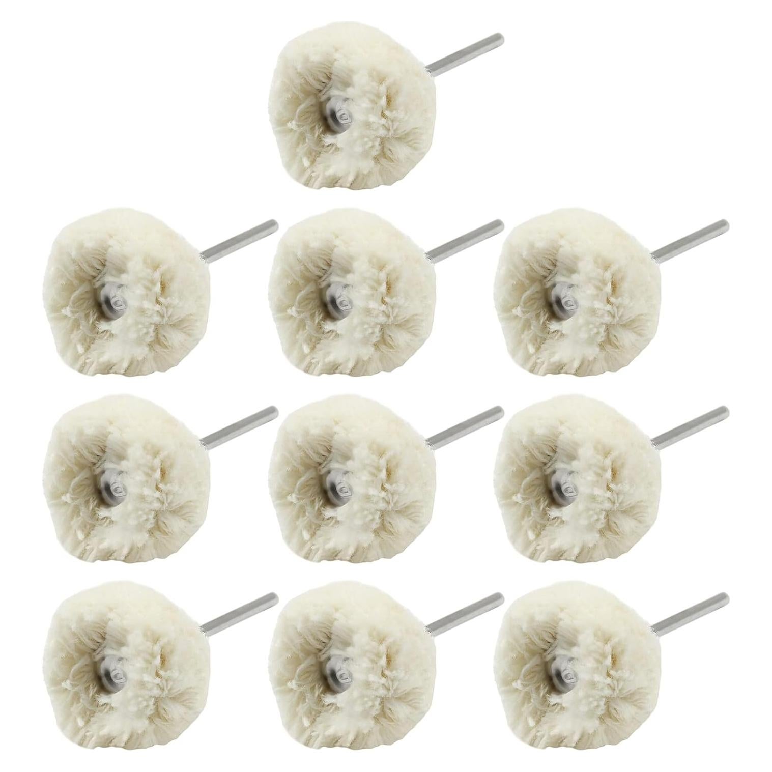 20 Ruedas de Pulido Algodón LDEXIN 25mm Eje 2.35mm