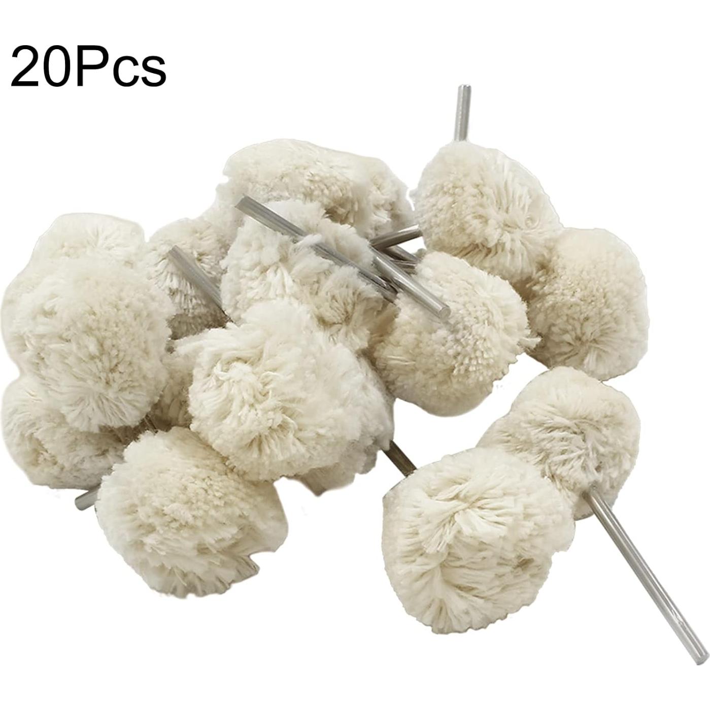 20 Ruedas de Pulido Algodón LDEXIN 25mm Eje 2.35mm